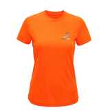 padel t-shirt dam orange