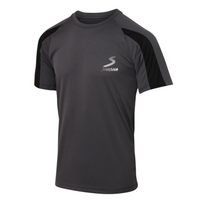 padel t-shirt herr grå svart